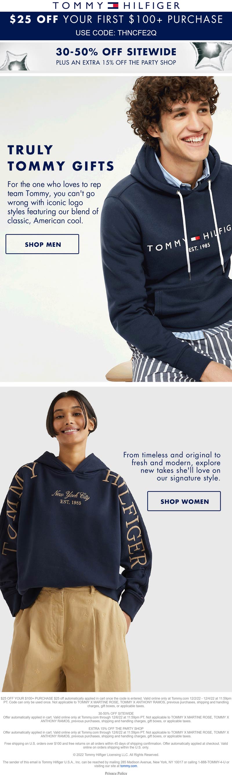 Tommy Hilfiger stores Coupon  30-50% off everything & more online at Tommy Hilfiger #tommyhilfiger 