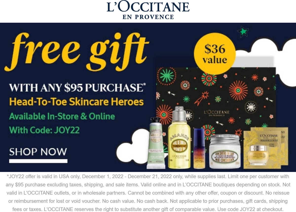 LOccitane coupons & promo code for [January 2023]