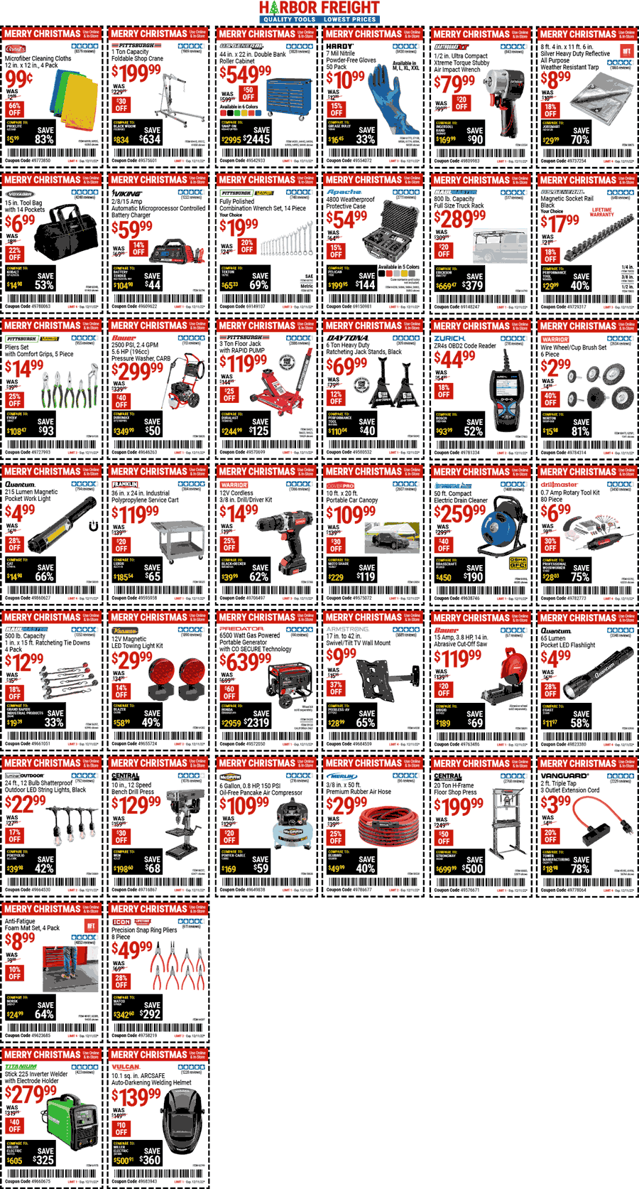 Harbor Freight stores Coupon  Various deals at Harbor Freight Tools #harborfreight 