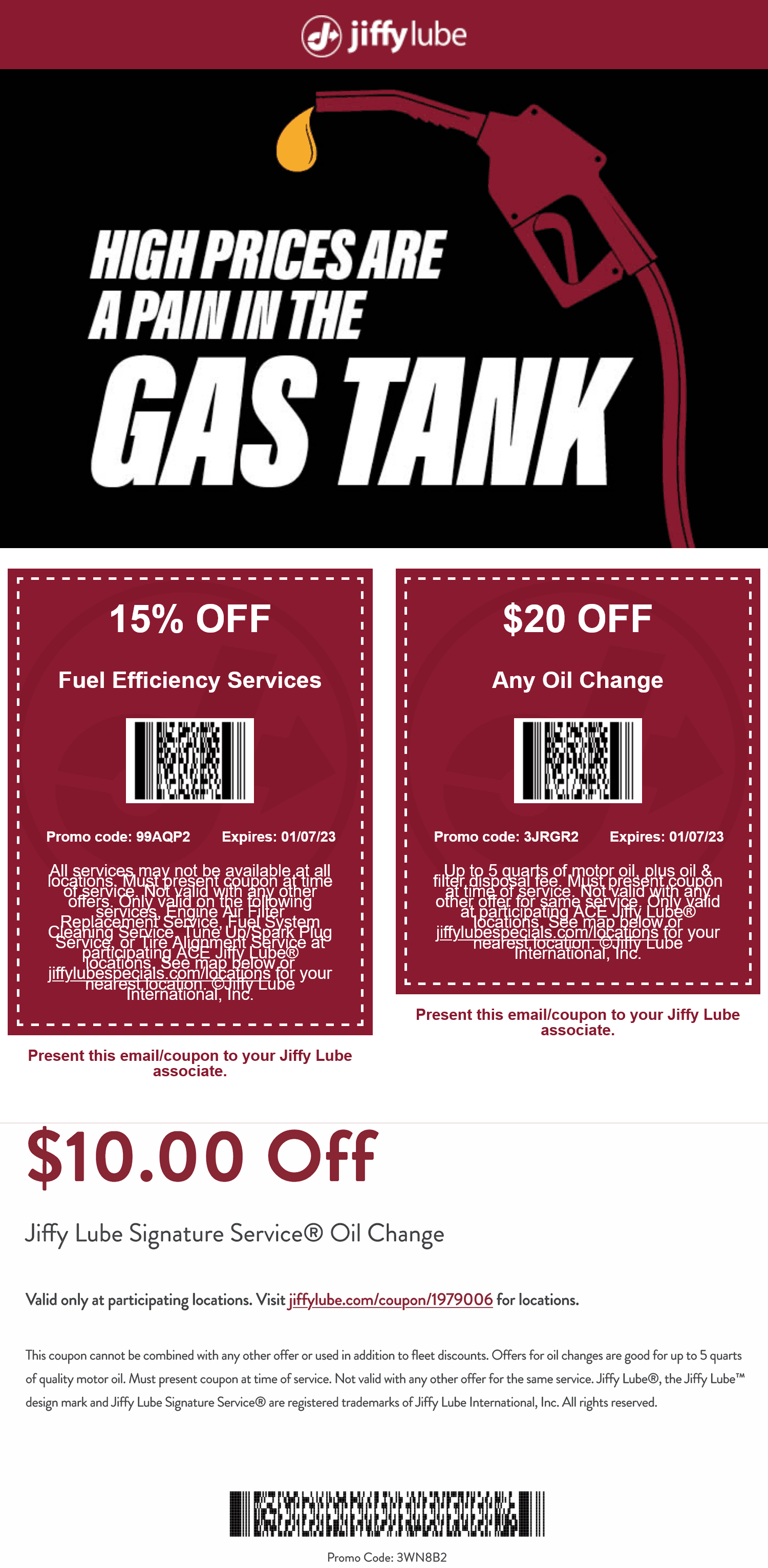 Jiffy Lube stores Coupon  $10-$20 off an oil change at Jiffy Lube #jiffylube 