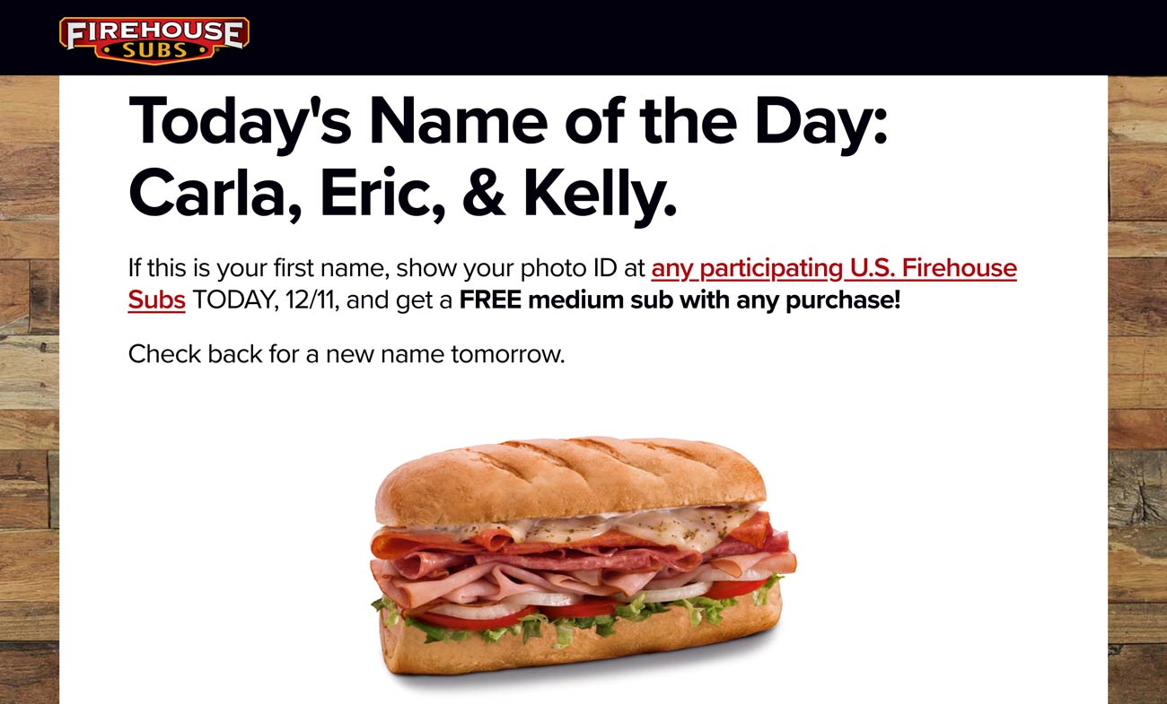 Firehouse Subs coupons & promo code for [January 2023]