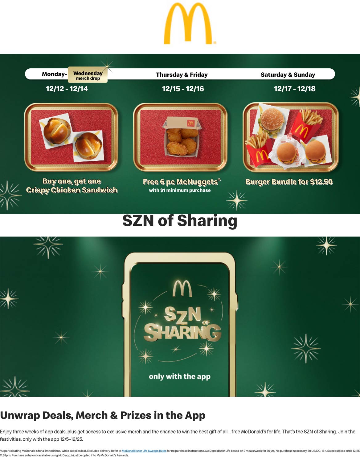 McDonalds restaurants Coupon  Free 6pc nuggets on $1 at McDonalds restaurants #mcdonalds 