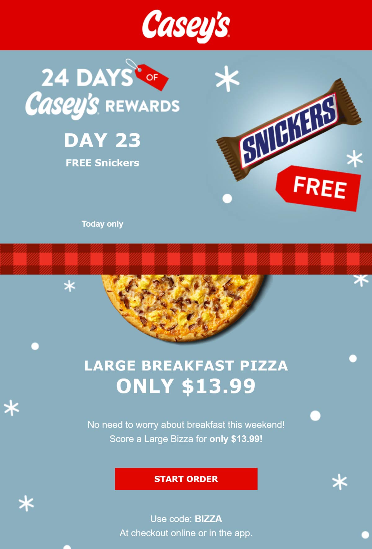 Caseys restaurants Coupon  Free Snickers today via mobile at Caseys gas stations #caseys 