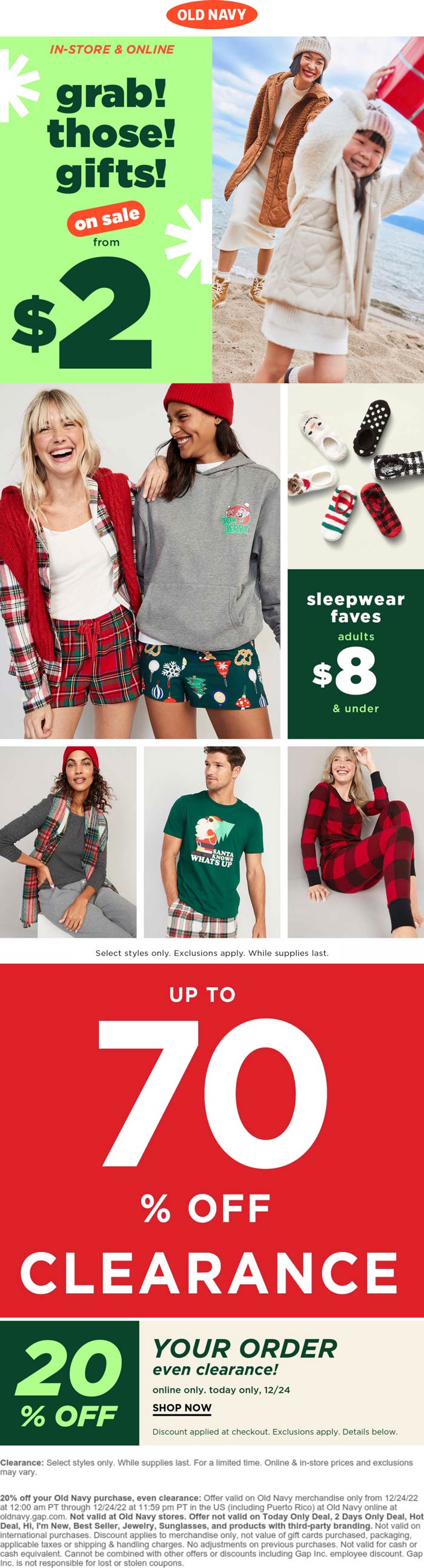 Old Navy stores Coupon  20% off everything today at Old Navy #oldnavy 