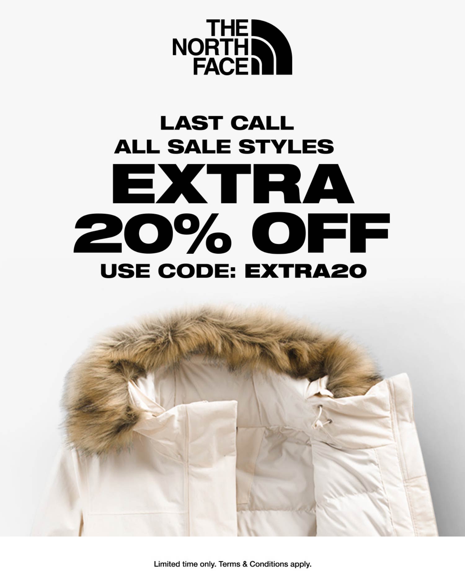 The North Face stores Coupon  Extra 20% off sale styles at The North Face via promo code EXTRA20 #thenorthface 