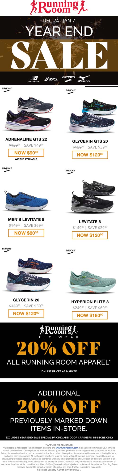 Running Room stores Coupon  20% off apparel & sale shoes at Running Room, ditto online #runningroom 