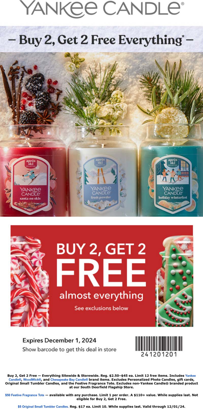 Yankee Candle stores Coupon  4-for-2 on everything today at Yankee Candle #yankeecandle 