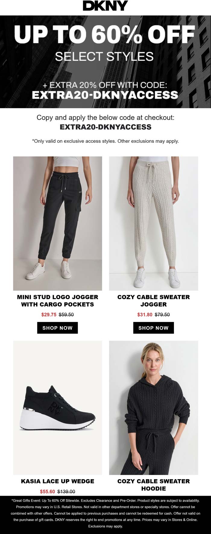 DKNY stores Coupon  Extra 20% off at DKNY via promo code EXTRA20-DKNYACCESS #dkny 