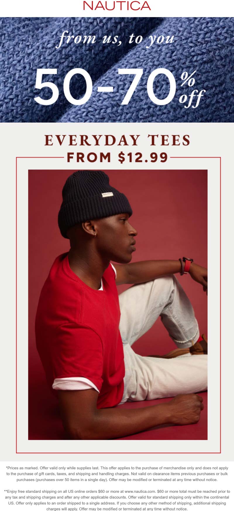 Nautica stores Coupon  50-70% off everything at Nautica #nautica 