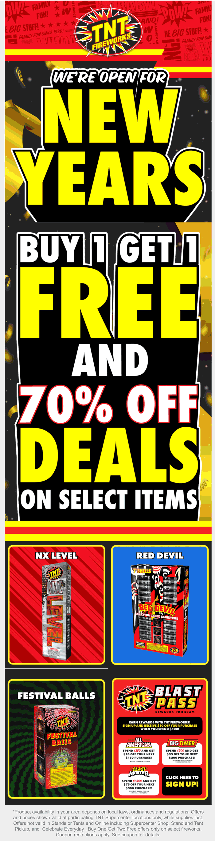 TNT Fireworks stores Coupon  Second item free at TNT Fireworks #tntfireworks 