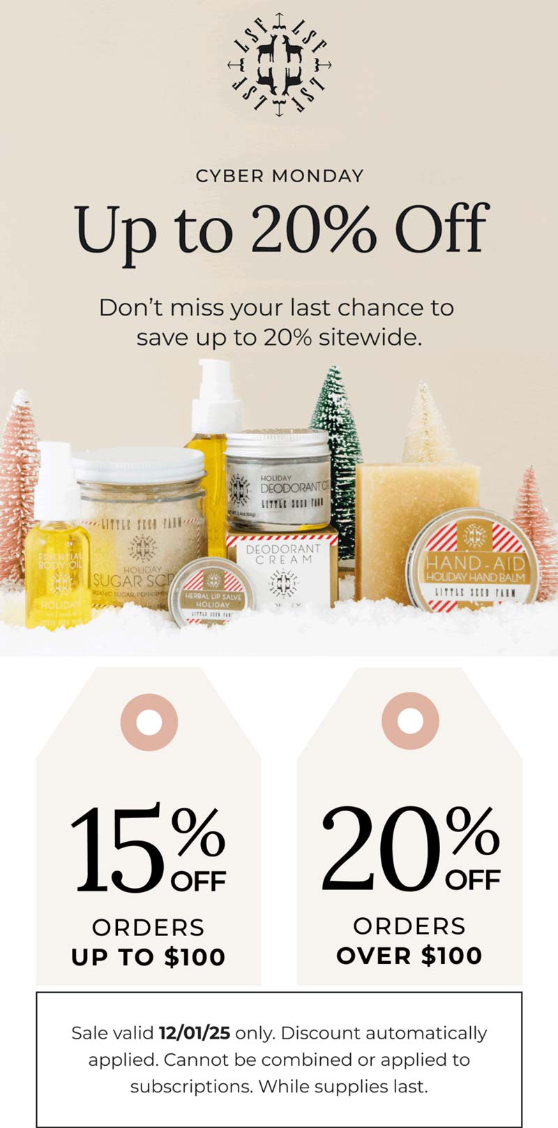 Little Seed Farm stores Coupon  15-20% off today at Little Seed Farm #littleseedfarm 