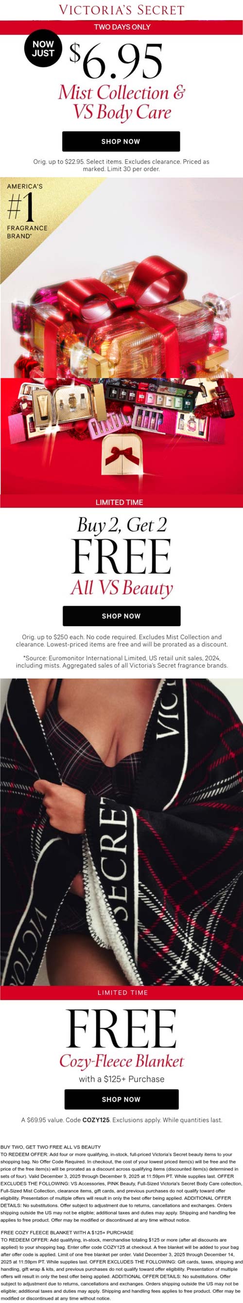 Victorias Secret coupons & promo code for December 2025