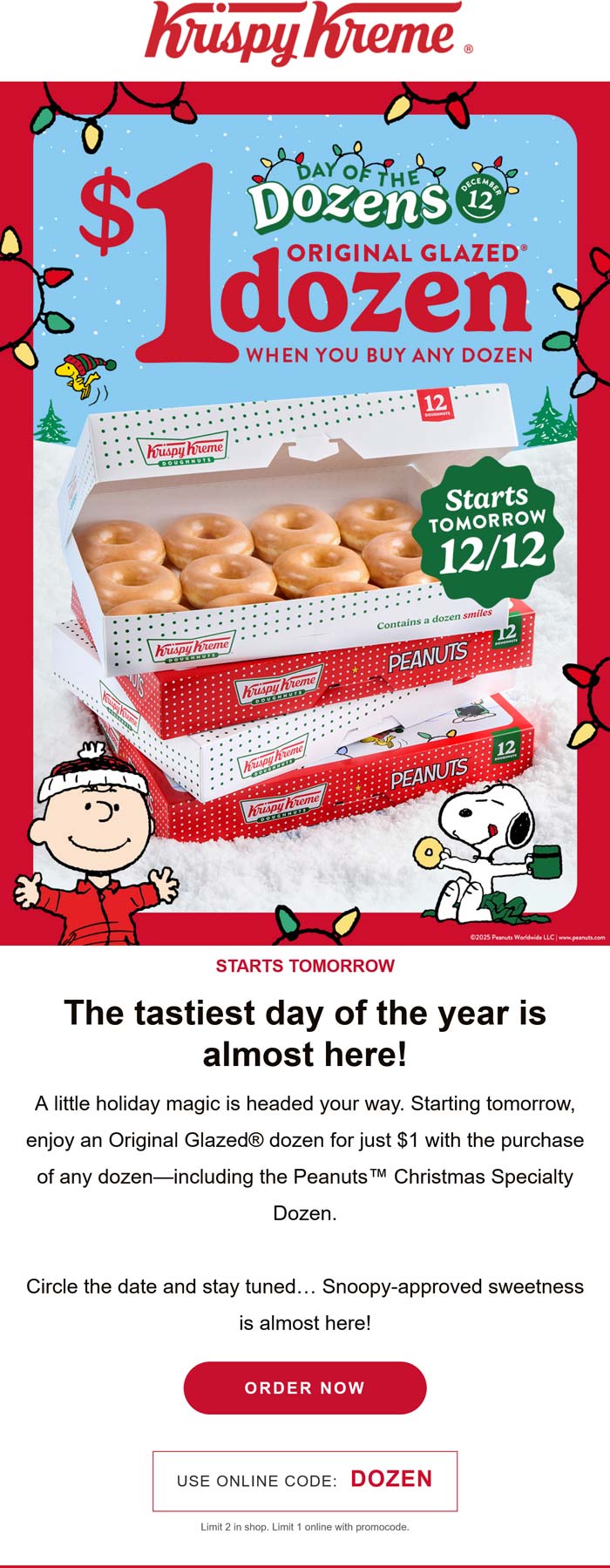 Krispy Kreme coupons & promo code for December 2025