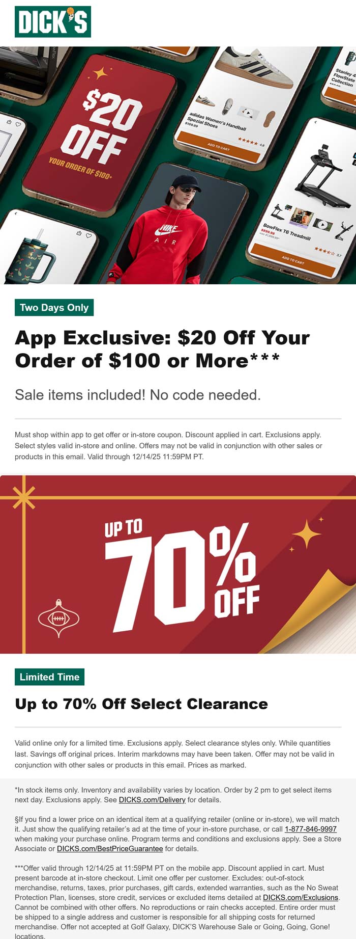 Dicks coupons & promo code for December 2025