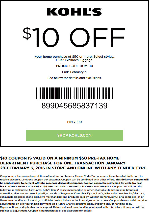 Kohls coupons & promo code for [April 2024]