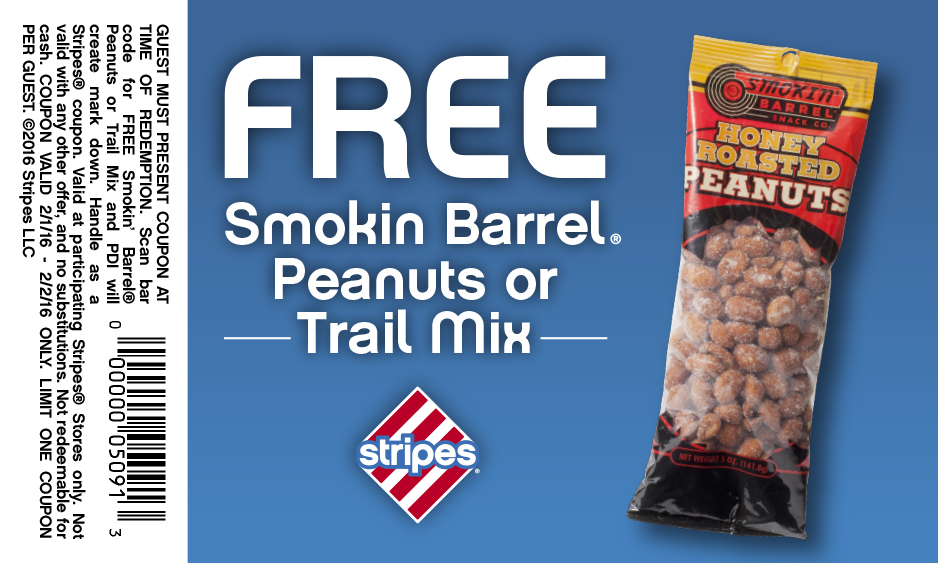 Stripes Coupon April 2024 Free trail mix at Stripes gas stations