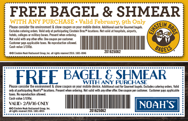 Einstein Bros Bagels coupons & promo code for [May 2024]