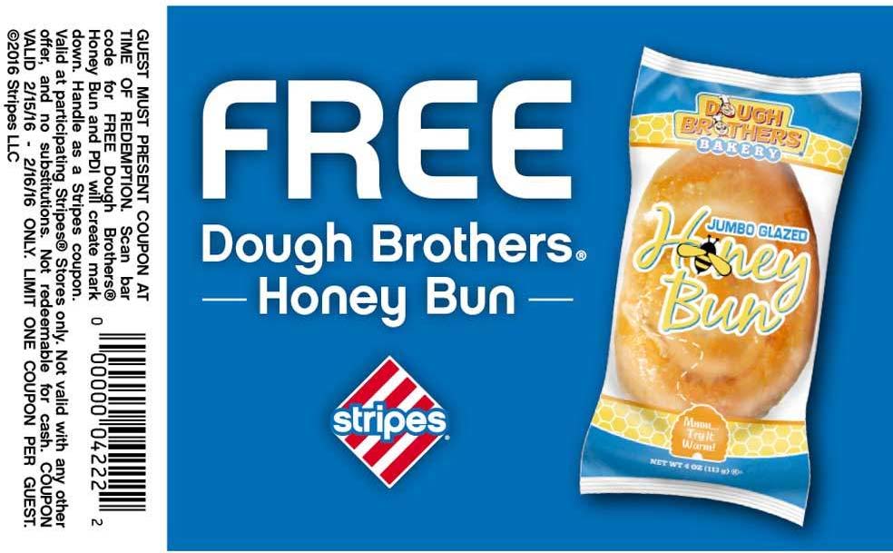 Stripes Coupon May 2024 Free honey bun at Stripes gas stations