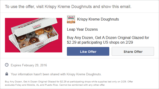 Krispy Kreme Coupon April 2024 Second dozen doughnuts for $2.29 the 29th at Krispy Kreme