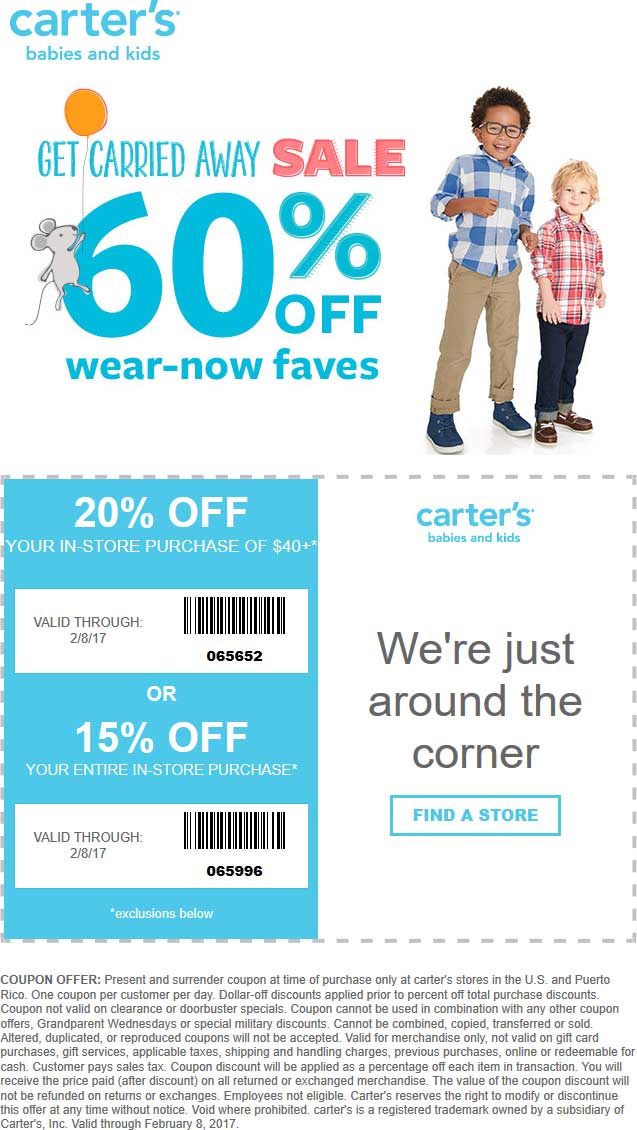 Carters July 2021 Coupons and Promo Codes 🛒