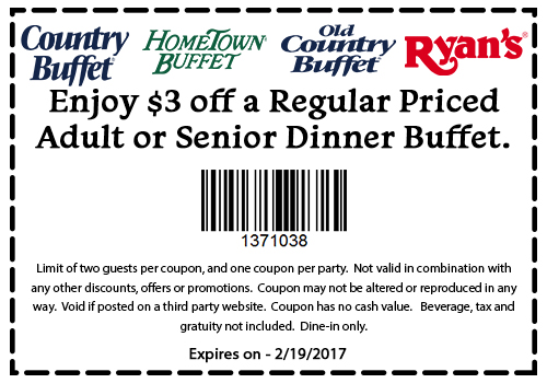 Hometown Buffet February 2024 Coupons and Promo Codes 🛒