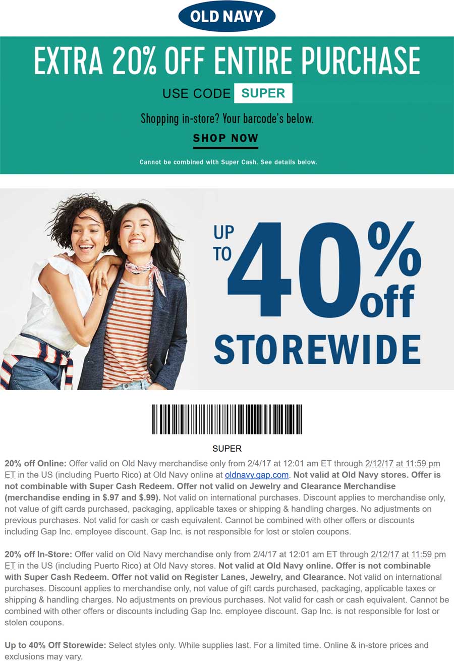 Old Navy July 2020 Coupons and Promo Codes