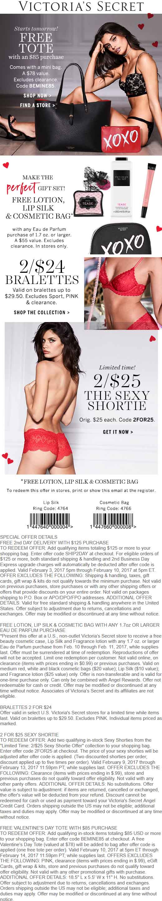 Victorias Secret Coupon April 2024 $55 gift set free with any fragrance & more at Victorias Secret