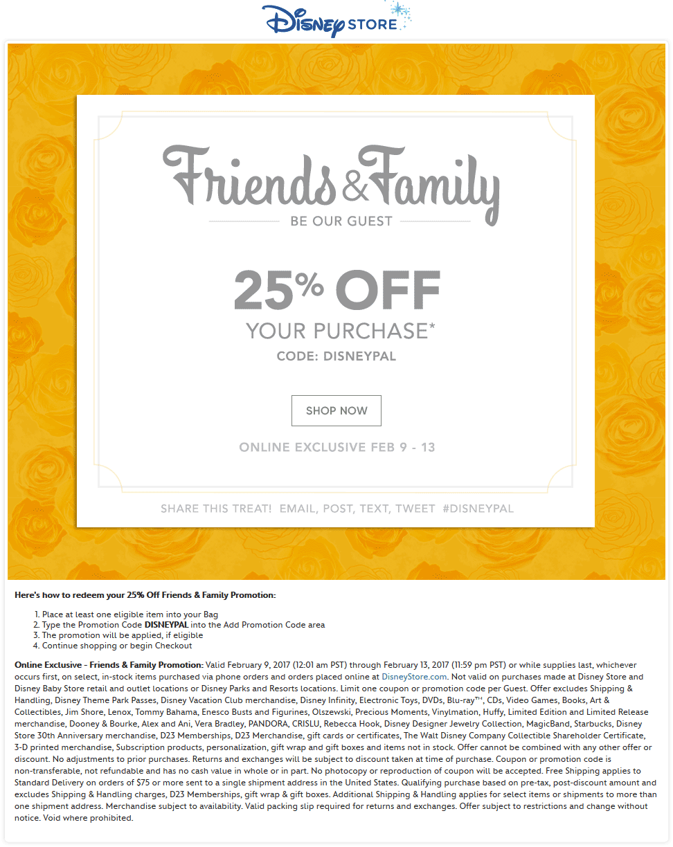 Disney Store coupons & promo code for [May 2024]