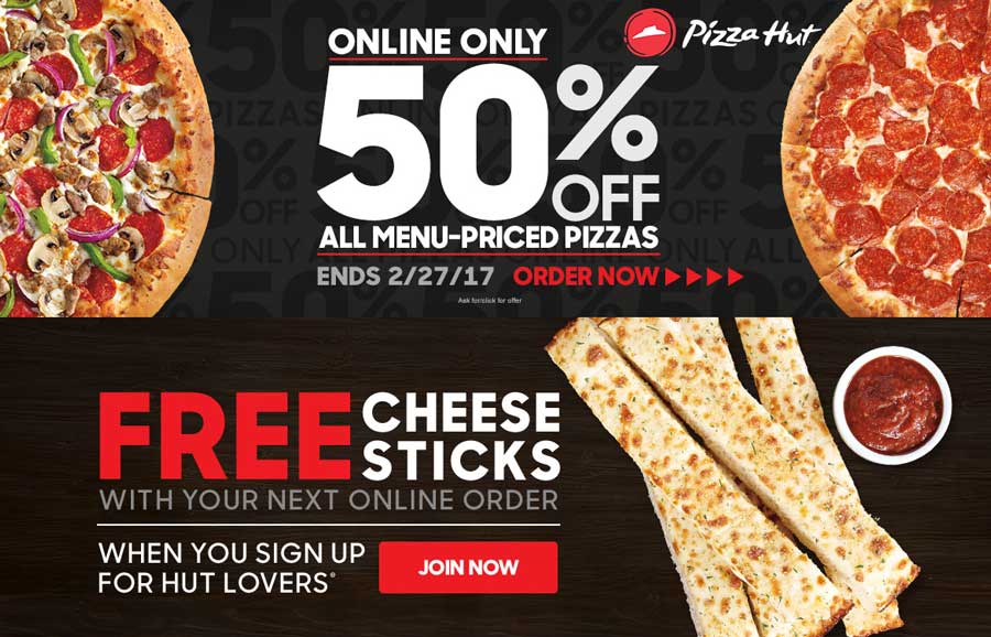 Pizza Hut coupons & promo code for [March 2024]