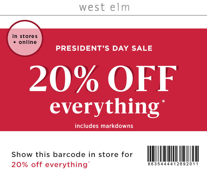 West Elm coupons & promo code for [May 2024]