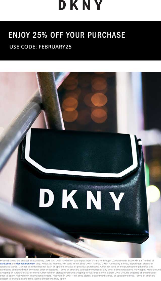 DKNY coupons & promo code for [January 2022]