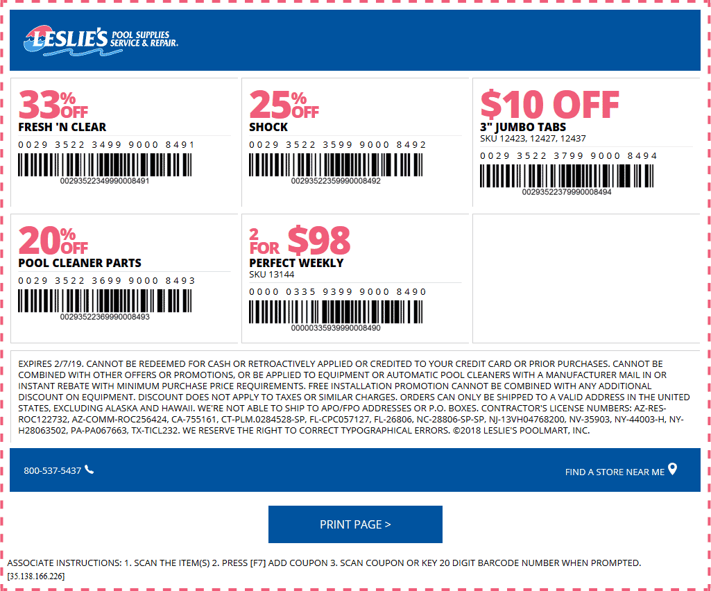 Leslies Pool Supplies coupons & promo code for [March 2024]