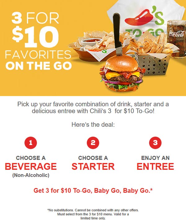 Chilis coupons & promo code for [September 2022]