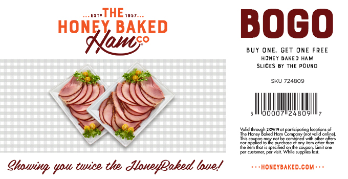 HoneyBaked coupons & promo code for [June 2022]