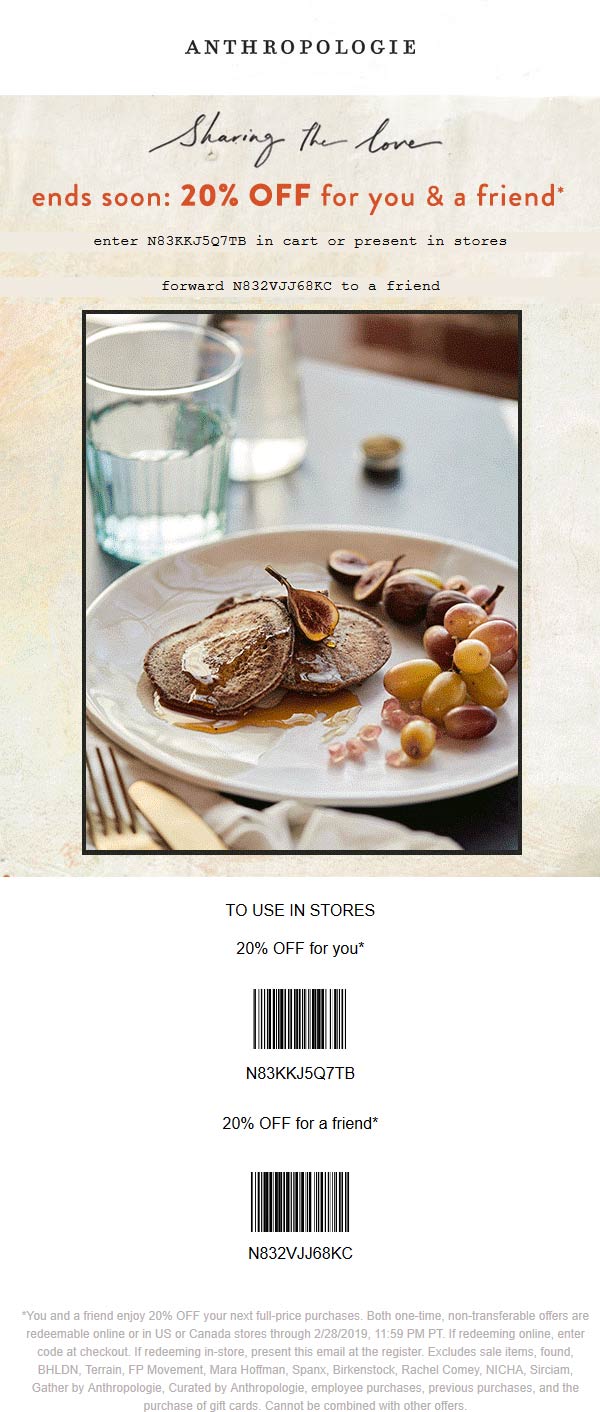 Anthropologie coupons & promo code for [January 2022]