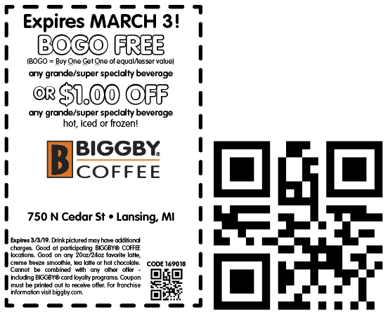 Biggby Coffee coupons & promo code for [May 2022]