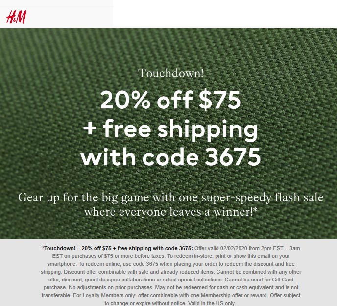 H&M coupons & promo code for July 2025