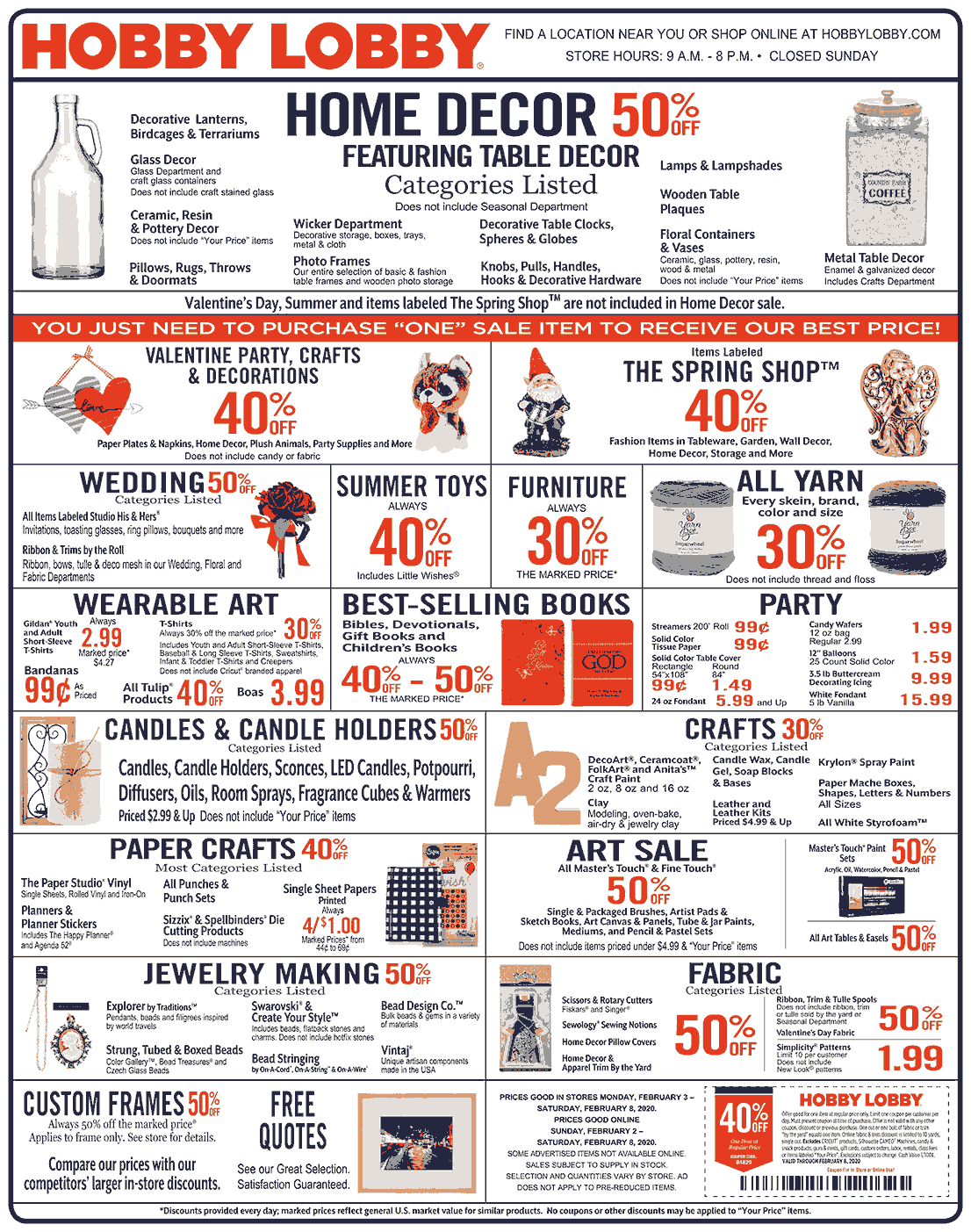 Hobby Lobby coupons & promo code for July 2025