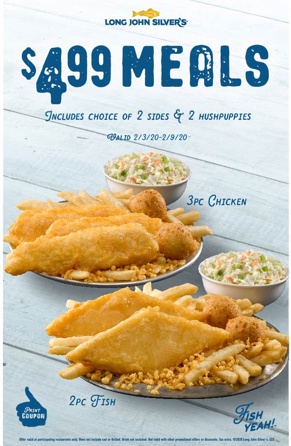 Long John Silvers coupons & promo code for July 2025