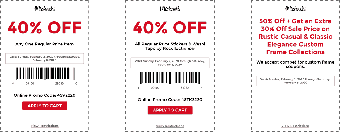 Michaels coupons & promo code for July 2025