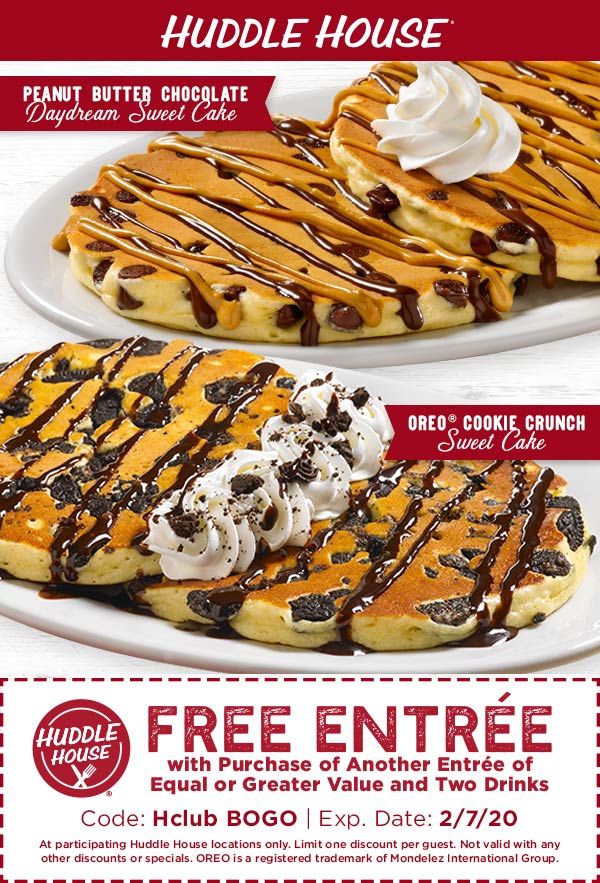 Huddle House coupons & promo code for July 2025