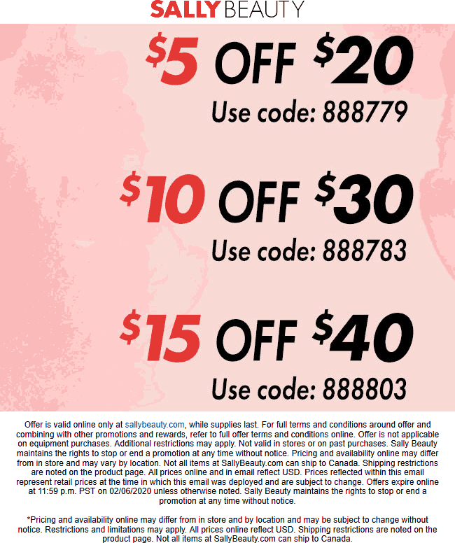 Sally Beauty coupons & promo code for [September 2022]