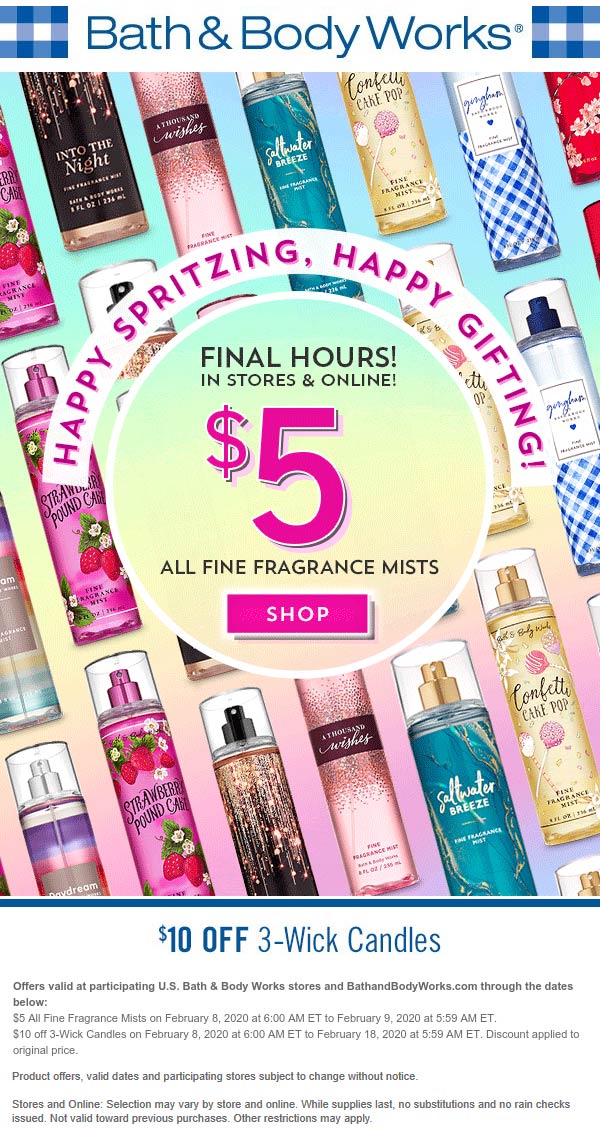 Bath & Body Works coupons & promo code for July 2025