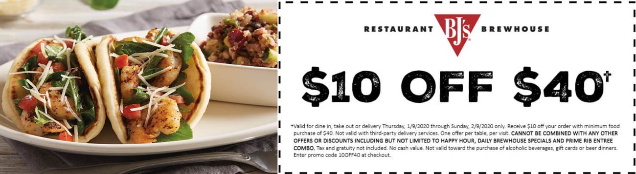 BJs Restaurant coupons & promo code for June 2025