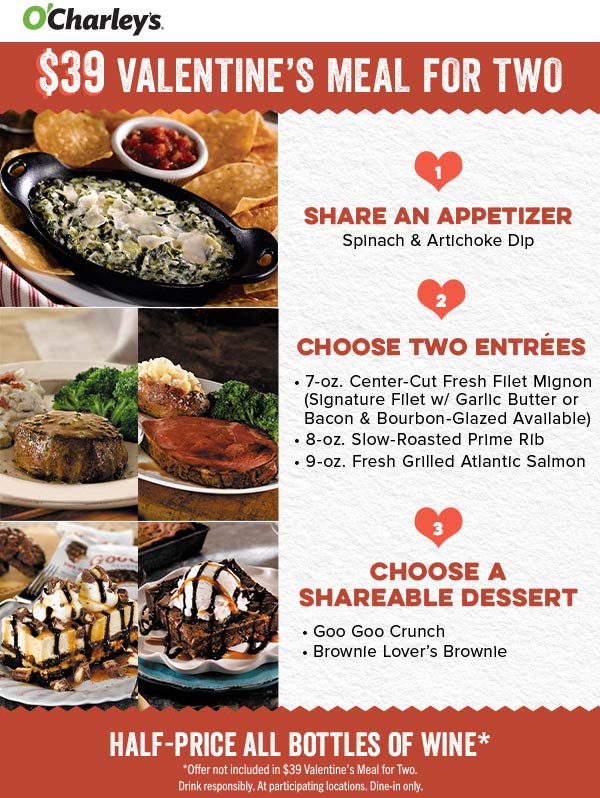 OCharleys March 2024 Coupons and Promo Codes 🛒