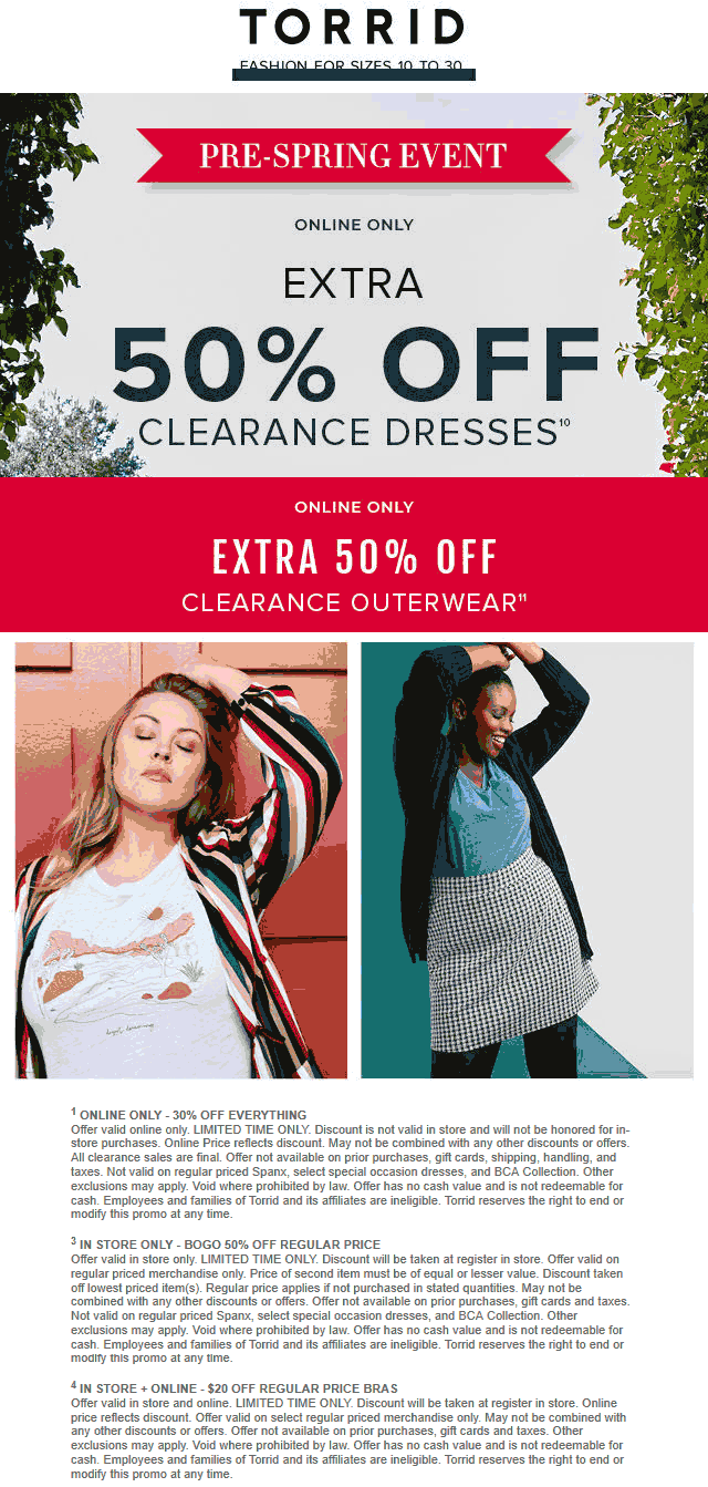Torrid coupons & promo code for July 2025