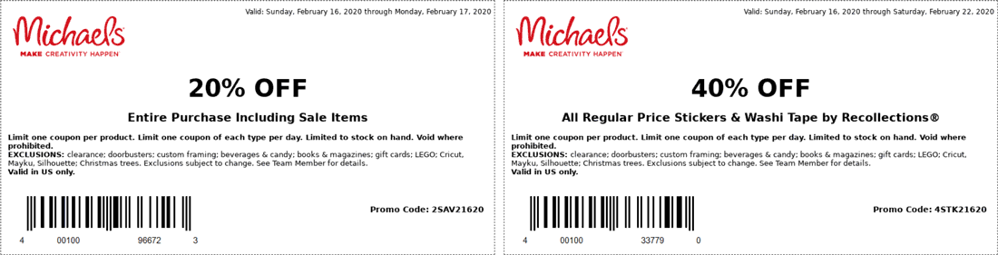 Michaels coupons & promo code for [February 2023]