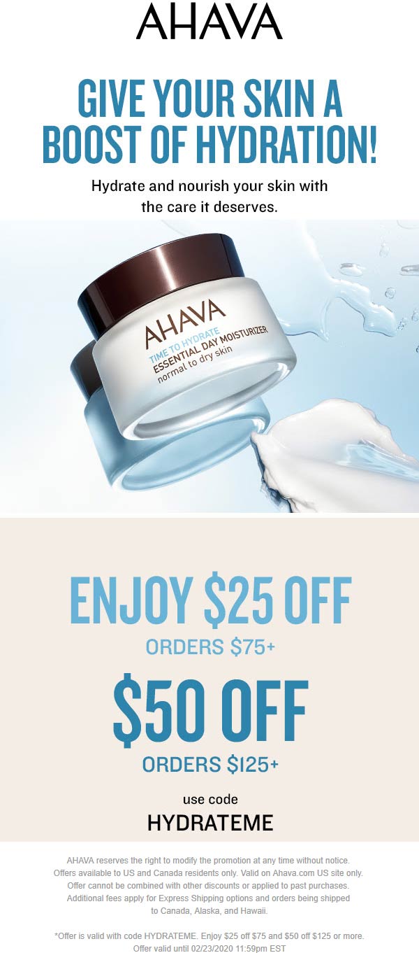 AHAVA coupons & promo code for [February 2023]