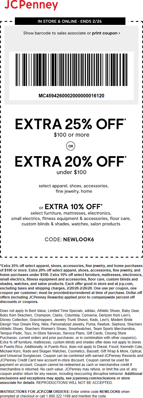 JCPenney coupons & promo code for June 2025