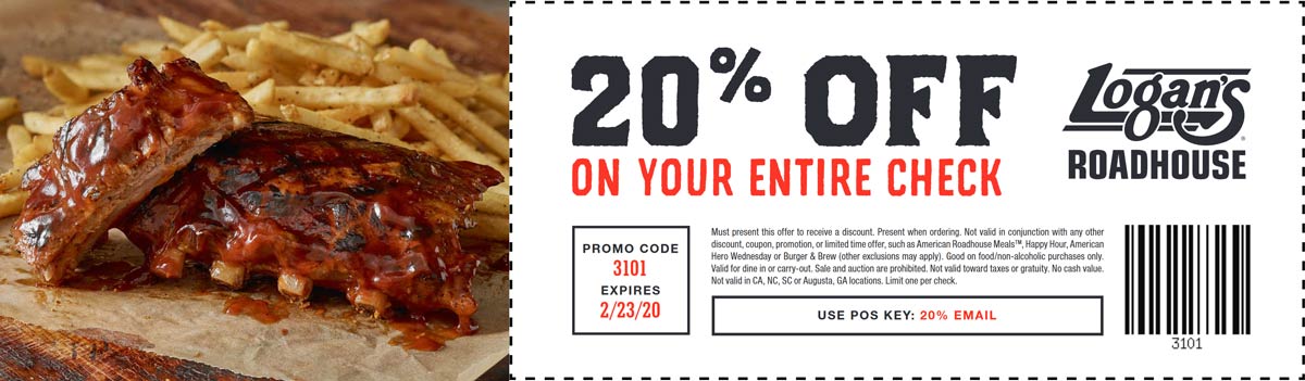 Logans Roadhouse coupons & promo code for June 2025